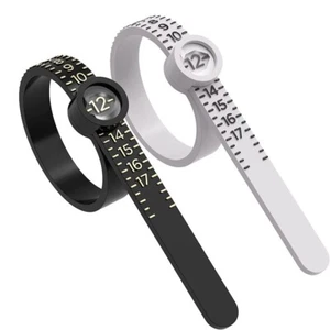 1 Pcs Ring Sizer Measuring Set, Reusable Finger Size Ruler with Magnifying Glass - Picture 1 of 12