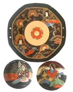 Moriyama Mori-Machi Mark hand-painted Geisha porcelain - Bild 1 von 9