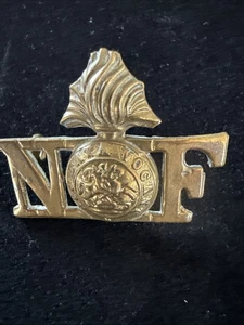 WW1 Northumberland Fusiliers Shoulder Title Badge - Picture 1 of 3