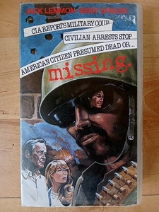 Missing - Political Thriller. Jack Lemmon (CIC 1982 Pre-Cert VHS PAL Video) - Picture 1 of 10