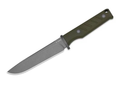 Kizer Camp 180 AEB-L Olive Green G10 Gray Stonewash, feststehendes Messer - Bild 1 von 4