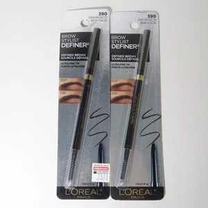Set of 2 L'Oreal Brow Stylist Definer Dark Brunette #390 0.003 oz. (0.09 g) - Picture 1 of 7