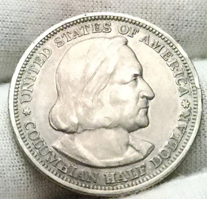 1893 Columbian Exposition Commemorative Silver Half Dollar Columbus - CH-93C - Picture 1 of 4