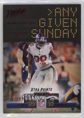 2021 Panini Prestige Any Given Sunday Xtra Points Red /299 Jason Pierre-Paul - Image 1 of 2