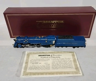 Mantua Collectibles HO Royal Blue 4-6-2 Baltimore & Ohio  No. 1377-2500 COA - Image 1 of 4