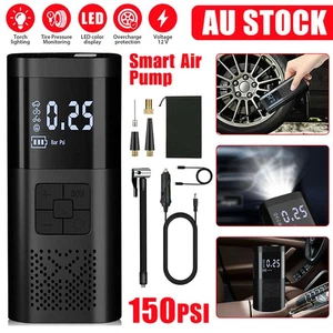 Portable Tire Electric Pump 12V Air Compressor Cordless Car Tyre Inflator 4x4WD - Picture 1 of 13