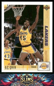 1991-92 Upper Deck Los Angeles Lakers A.C. Green #177b - Imagen 1 de 2
