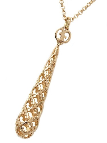 Collana con ciondolo goccia Gucci K18Pg Diamantissima usata