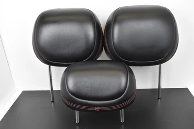 2014 2016 Dodge Dart Rear Seat 2nd Black Leather Headrests of 3 Set OEM - Image 1 of 4