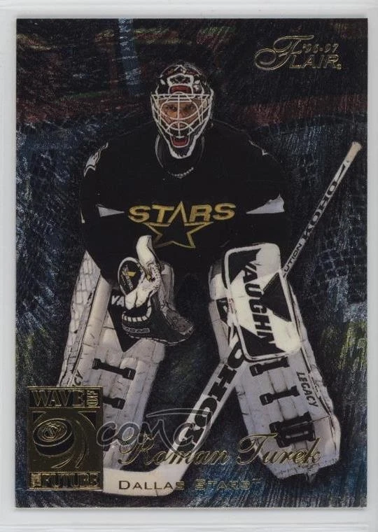 1996-97 Flair Wave of the Future Roman Turek #106 Rookie RC - Image 1 of 2
