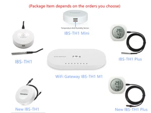 Inkbird Wifi Gateway IBS-M1 / Bluetooth Temperatur Feuchtigkeit Datenlogger C/F - Bild 1 von 34