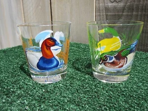 Vintage Arcoroc Ducks Glass France Whiskey Lowball Waterfowl Mallard Snow Goose - Picture 1 of 3