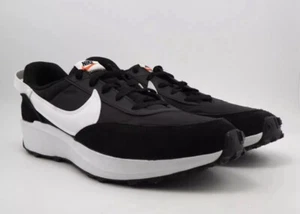 NIKE Waffle Debut Black White Strike Trail Running Men's 14 Shoes DH9522-001 - Picture 1 of 7