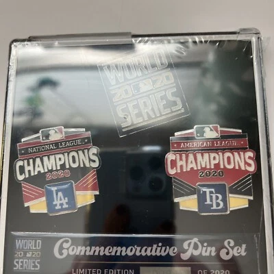 Tampa bay Rays world series/AL Champion commemorative collectors pins New - Image 1 of 4