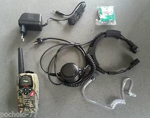 WALKIE TALKIE INTEK MT3030 MIMETIC+CARGADOR+LARINGOFONO CON PTT FRANDE MT3030M - Foto 1 di 2