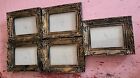 Lot of miniature antique reproduction picture frames dollhouse tiny set of 5