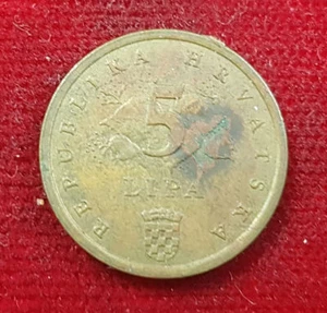 5 Lipa 0.05 Kune Kuna Croatia 1995 Coin Coin Republika Hrvatska - Picture 1 of 2