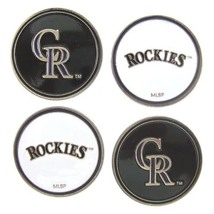 Colorado (CO) Rockies MLB Golf Ball Markers (Set of 4) Double Sided - Picture 1 of 1