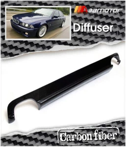 Carbon Fiber 3D Style Rear Bumper Diffuser Quad fits 96-03 E39 5-Series M Sport - Picture 1 of 1