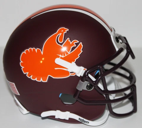 2012 Virginia Tech Hokies Russell Athletic Bowl Custom Matte Mini Helmet Cover