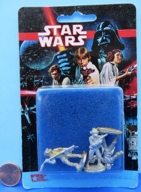 1988 West End Games Star Wars Grenadier Models 25mm Metal Figure Set -  Bounty Hunter Adventure Set