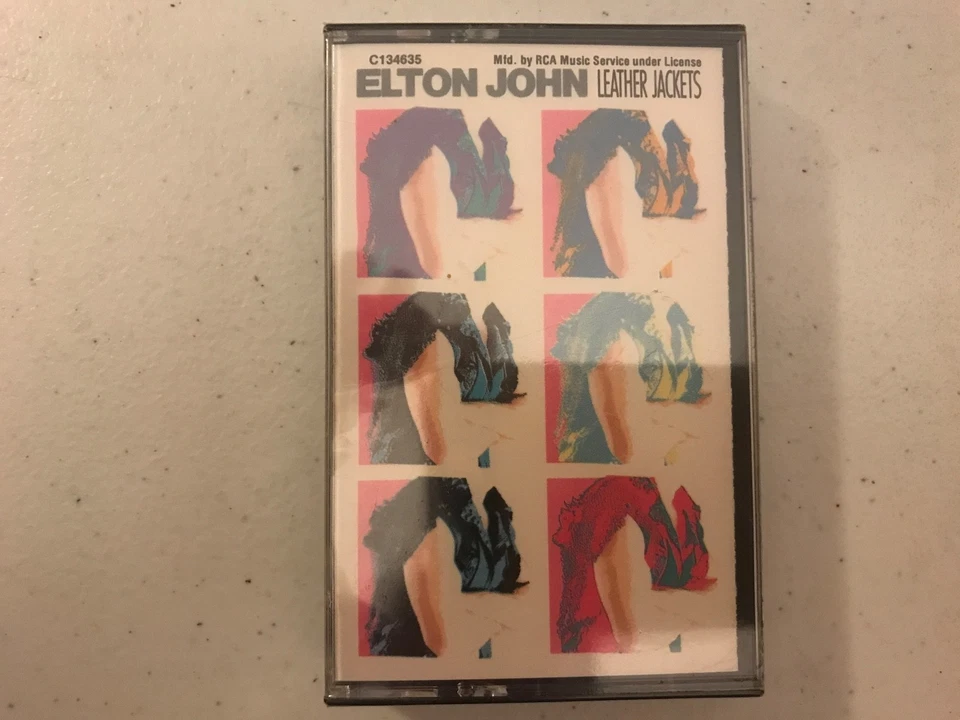 RARE SEALED Elton John Leather Jackets 1986 Geffen Tape Cassette Album - Image 1 of 1