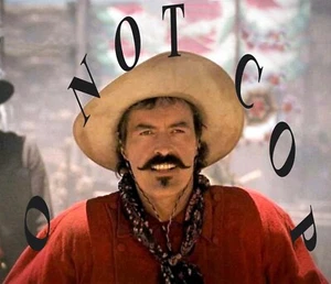 ANTIQUE REPRODUCTION 8X10 PHOTO MOVIE TOMBSTONE POWERS BOOTH AS CURLY BILL - Picture 1 of 1