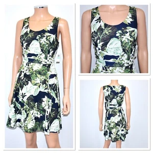 NWT! CYNTHIA STEFFE Floral MADISON Fit & Flare Dress With Pockets - Sz 8 - Picture 1 of 11
