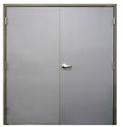 BRAND NEW Commercial Steel 72' x 80' Double Doors w/Frame & Hinges, Lever, - REV