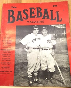 Vintage Feb. 1943 Baseball Magazine Pesky/Rizzuto On Front -Ted Williams On Back - Picture 1 of 5