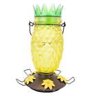 Yellow Pineapple Top-Fill Glass Hummingbird Feeder – 28 oz