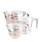 Pyrex & PEANUTS SNOOPY Measuring Cup  3SET (1L & 500ml & 250ml) Cereal Cute Cup