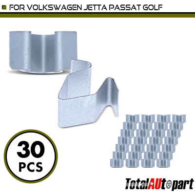 30 piezas clips de sujeción de molduras y molduras de acero para VW Jetta Passat Golf 22 mm Foto 1 de 4