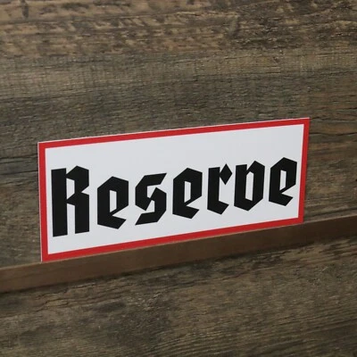 OLDSCHOOL-ROAD-SIGN O.R.S. Schild Reserve 25cm x 10cm Warnschild Hinweisschild Deko Retro klein Wehrmacht