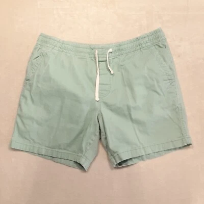 Plugg Mens Poplin Drawstring Shorts Sz.XL-38/Green/Cotton Spandex/Jogger  — 第 1/4 张图片