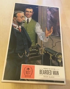 New Boxed Ladybird Vintage Collection Bearded Man Beer Glass - Hangover Inducing - Picture 1 of 3