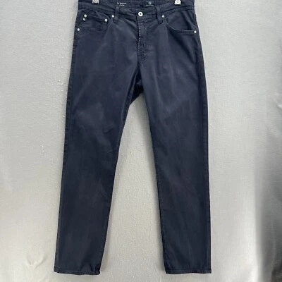 Pantalones de mezclilla negros de pierna a medida AG Adriano Goldschmied The Graduate para hombre 34 x 32 Foto 1 de 4