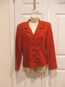 new in pkg frederick's of hollywood RUST BLAZER  jacket made in USA SIZE 7/8 - Picture 1 of 1