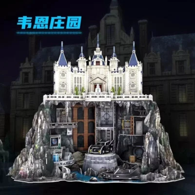 Rompecabezas de papel Cubicfun 3D DC Batman Wayne Manor 187 piezas modelo de colección de papel Foto 1 de 4