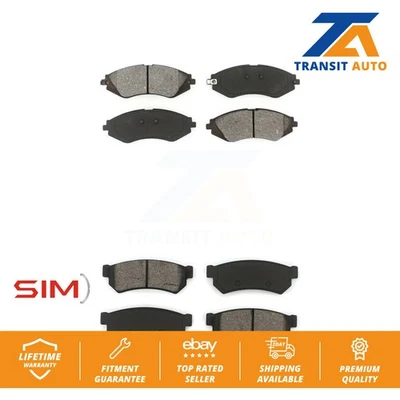 Front Rear Semi-Metallic Brake Pads Kit For Chevrolet Optra Suzuki Forenza Reno - Image 1 of 4
