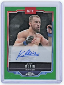 2025 Topps Chrome UFC - Ludovit Klein On-Card Auto Green Rookie Refractor /99 - Picture 1 of 2