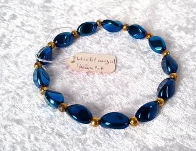 Eigen hergestelltes Hämatit-Armband - 11x7 mm Perlen - NEU - Unmagnetisch - Bild 1 von 4