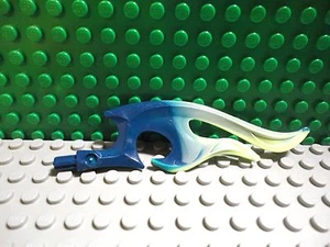 Lego 1 Dark Blue and Yellowish Green Wave Flame NEW - Picture 1 of 1