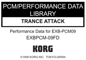 KORG EXB-PCM09 TRANCE ATTACK Factory Preload Disk Triton EXB PCM-09FD - Afbeelding 1 van 1