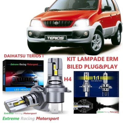 DAIHATSU TERIOS I COPPIA LAMPADE BILED 3570 CPS ULTRAWHITE ERM I71S H4 50W 2OKLM - Immagine 1 di 4