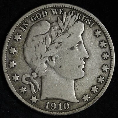 1910-S Barber Silver Half Dollar VF E373 UGMT - Image 1 of 2