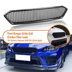 Parrilla de parachoques delantera de fibra de carbono para Subaru Impreza WRX STI 2018-2021 - Imagen 1 de 14