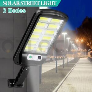 120 LED Solar Street Light Lamp Motion Sensor Lights Remote Garden Yard Flood AU