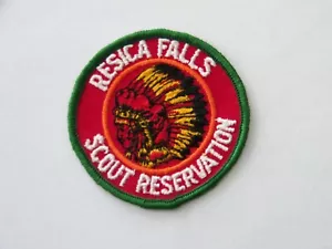 Boy Scouts Resica Falls Scout Reservation BSA Patch Indian Chief - Picture 1 of 1