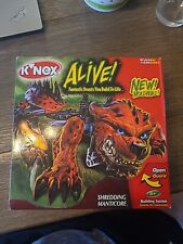 K'nex Alive Beasts Shredding Manticore With Box And Instructions - New Open Box